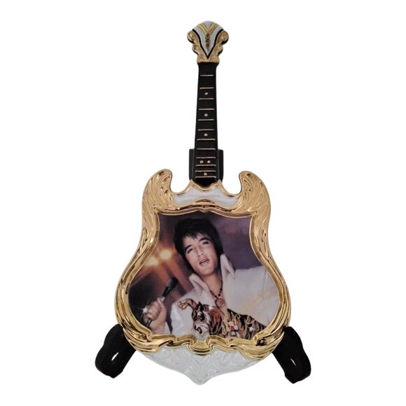 Elvis Presley Bradex Ceramic Guitar Plate No. B02915 in Limited Edition 1974 - Picture 6 of 6